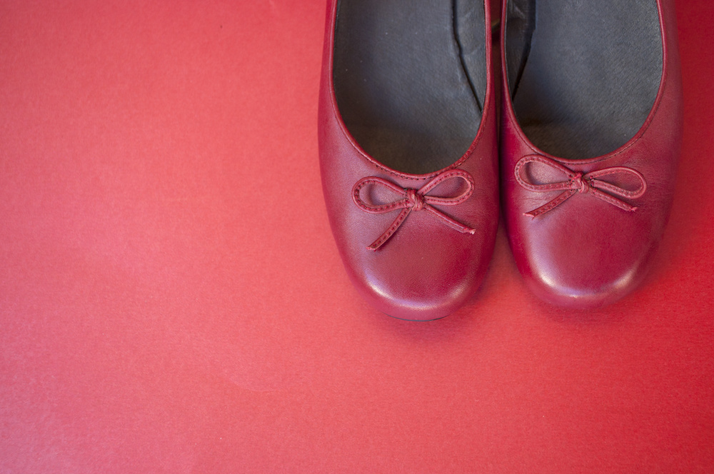 best red ballet flats